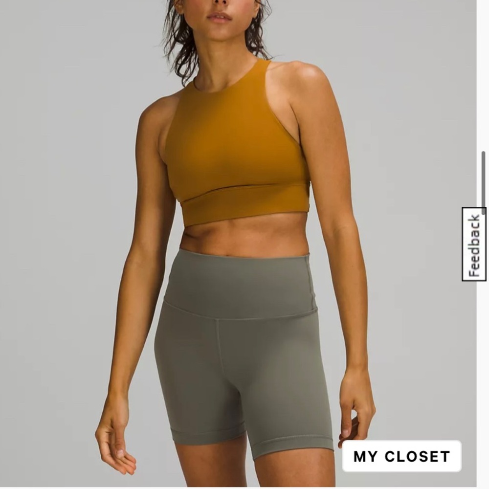 Lululemon gold spice sports bra in size 8